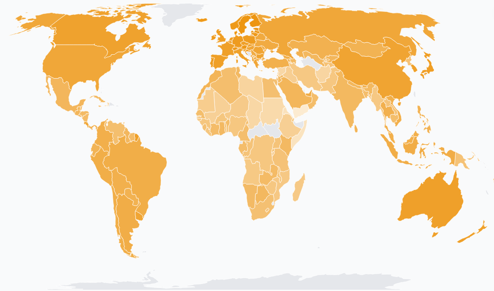 Sustainable Competitiveness World Map - GSCI 2025