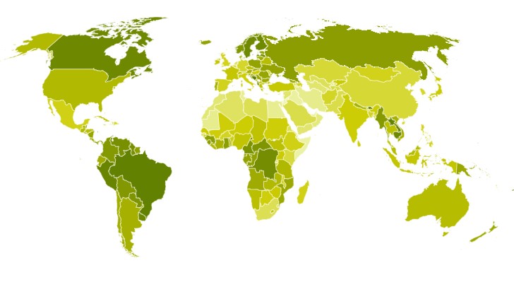 Natural Capital Index Global Map 2024